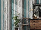 Vintage Wood Stripe Wallpaper