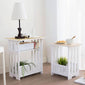 White 2 Layer Small Side Table