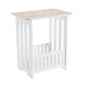 White 2 Layer Small Side Table