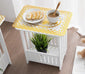 White 2 Layer Small Side Table