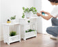 White 2 Layer Small Side Table