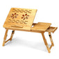 Bamboo Portable Folding Laptop Table