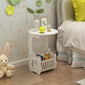 Wood Plastic Bedside Table