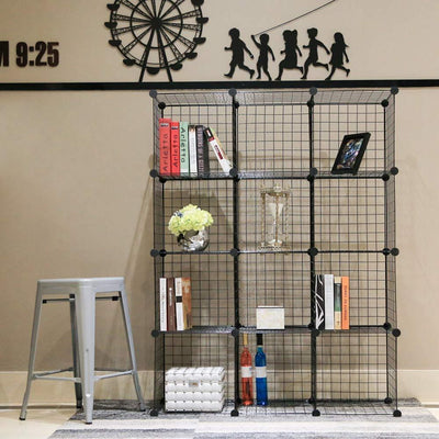 Metal Storage Bookcase Bookshelf