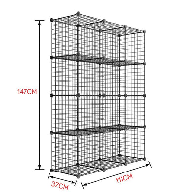 Metal Storage Bookcase Bookshelf