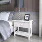 White Bedside Table